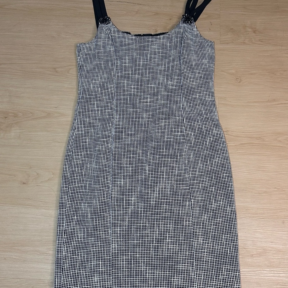 Carolina Herrera New York Black & White Cocktail Dress – Size 10